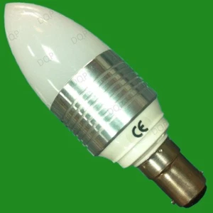 4x 3W LED Low Energy Instant On Candle Light Bulbs Small Bayonet, SBC, B15 Lamps - Picture 1 of 1