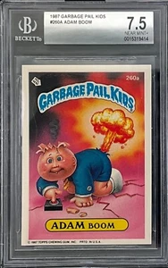 1987 Gabage Pail Kids Adam Boom 260a Beckett 7.5 - Picture 1 of 2