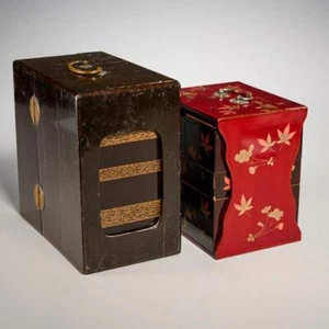 Zwei (2) japanische Lack Picknick Sets, Edo Periode ex Christie's - Bild 1 von 7