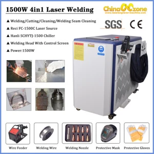 Soldadora láser portátil 4 en 1 1500 W soldadura limpieza máquina de corte soldador de recetas - Imagen 1 de 14