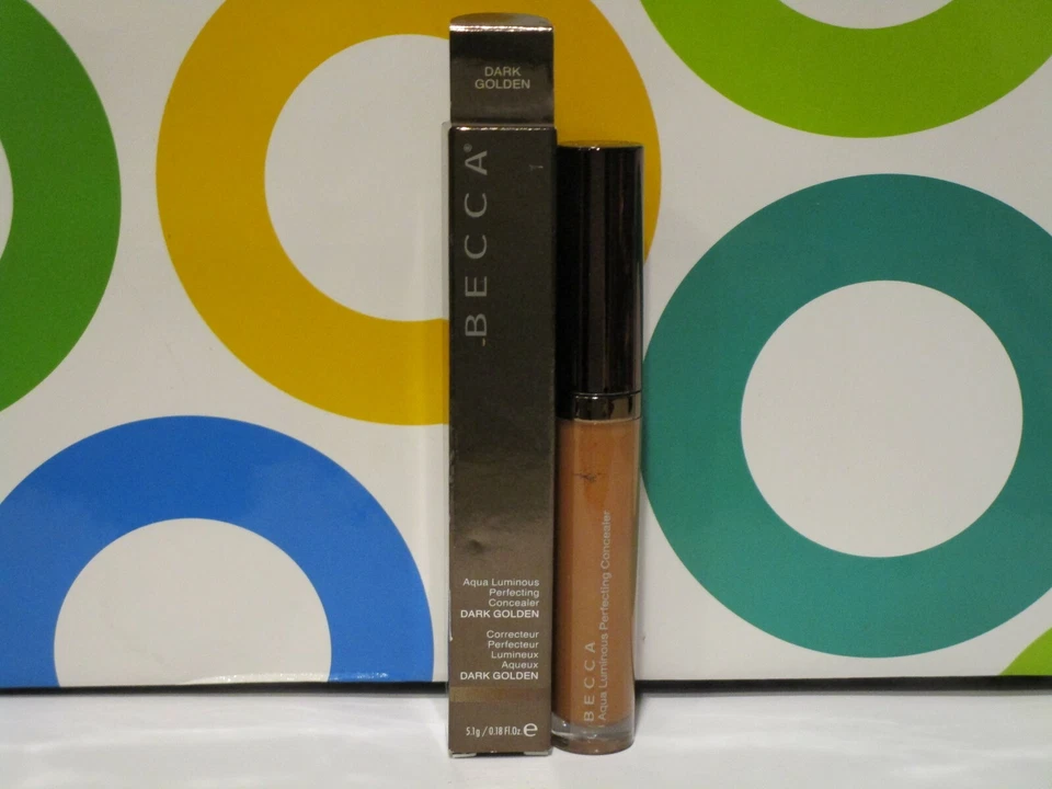 BECCA ~ CORRECTOR PERFECCIONADOR LUMINOSO AQUA ~ DORADO OSCURO ~ 0,18 OZ Foto 1 de 1