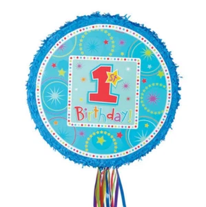 BOYS 1st Birthday Pull String Pinata - Birthday Party Supplies - Picture 1 of 1