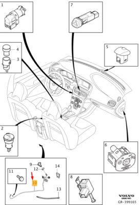 VOLVO V40 Power Outlet Cable Harness 31359415 NEW GENUINE - Image 1 of 2