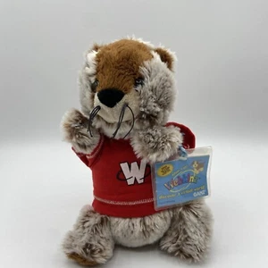Ganz Webkinz Groundhog Plush HM179 NEW Sealed Code Tag NWT Retired Red Hoodie - Picture 1 of 8