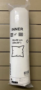 IKEA INNER Cushion Pad, White / Firm, 50x50 cm, 20x20" 505.507.02 - Picture 1 of 3