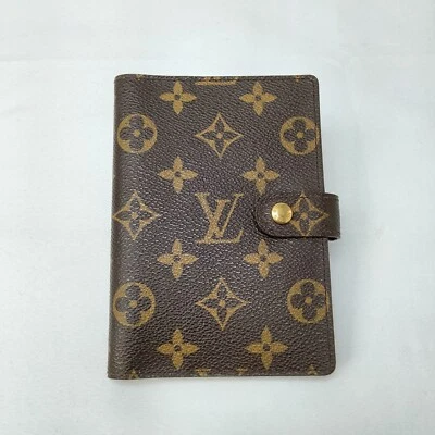 Authentic LOUIS VUITTON Monogram Agenda PM Brown R20005 from Japan USED - Image 1 of 4