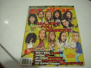 GUITAR MAGAZINE FEBRUARY 1989 METALLICA DIMEBAG DARRELL W/POSTER SLASH - Picture 1 of 4