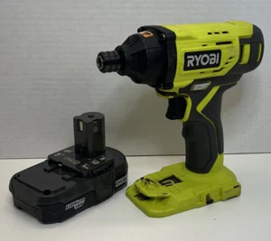 RYOBI P235AVN P235A 18-Volt ONE+ CORDLESS 1/4" IMPACT DRIVER + P102 LI-ION Batt - Picture 1 of 12