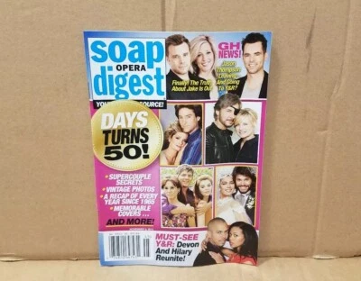 Soap Opera Digest DAYS OF OUR LIVES Turns 50 Magazine November 9 2015 - Image 1 of 4