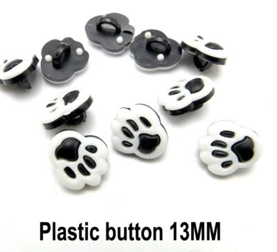 Paquete de 20 Botones VÁSTAGO Plástico PRESIÓN PATA NEGRA 1/2" (13mm) Artesanía (3166B) Foto 1 de 2