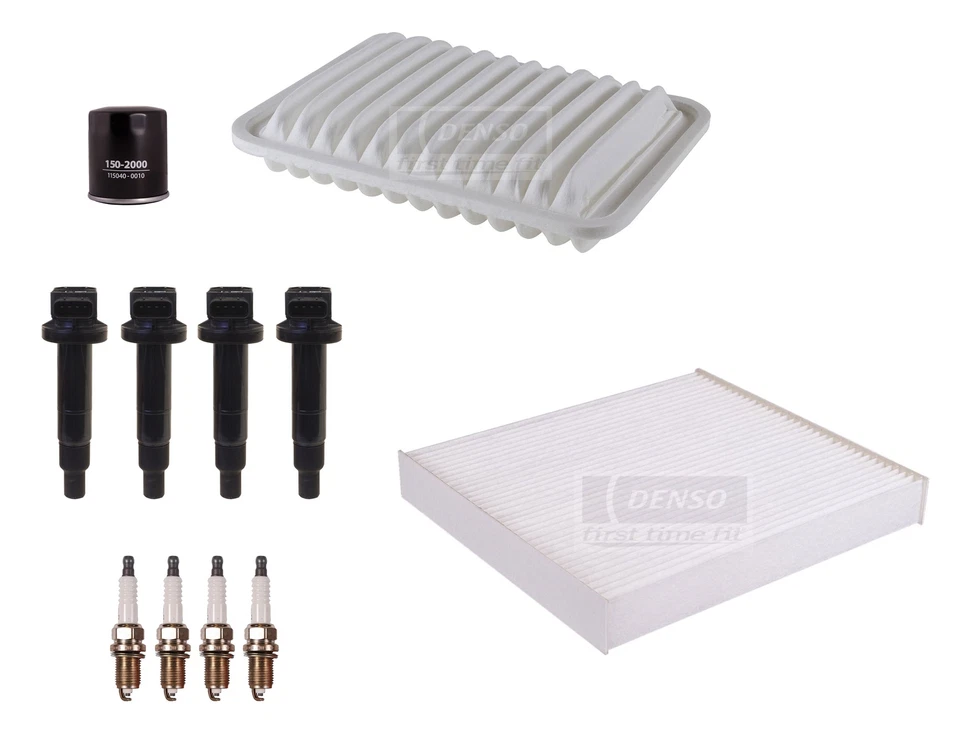 Kit de 4 bujías de encendido Denso Tune Up 4 bobinas ranura en U para Toyota Yaris L4 Foto 1 de 1