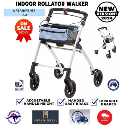 Walker Mobility Aid Days Breeze Indoor Rollator Walker With Tray Basket Trolley - image 1 of 4