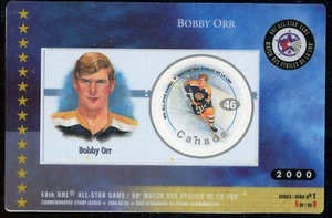 BOBBY ORR 2000 CANADÁ POST HOCKEY SERIE 1 TARJETA #5, NHL ALL-STARS!! SS18 - Imagen 1 de 2