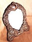 SUPERB BIG 11' STERLING SILVER PICTURE FRAME ORNATE REPOUSSE CHERUB WEDDING