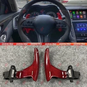 Fit For infiniti Q50 2014-2017 Red Shift paddle knobs 2pcs replacement - Foto 1 di 5