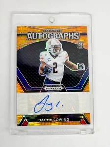 MINT #/49 RC AUTO ORANGE PULSAR Jacob Cowing 2024 Prizm ARIZONA WILDCATS 49ERS - Picture 1 of 2