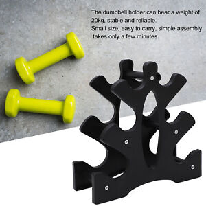 Weight Stand High Stability 3 Tier Dumbbell Rack PP For Gym