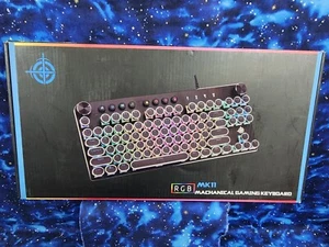 Magic-Refiner MK11 Macchina da scrivere RGB Tastiera da gioco wireless/cablata LED illuminata nera - Foto 1 di 1