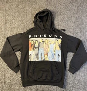 Friends TV Hoodie Erwachsene Medium schwarz Sweatshirt mit Cast Grafik (gebraucht) - Bild 1 von 4