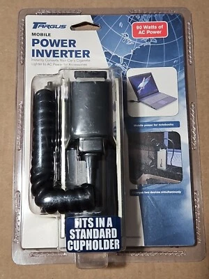 Targus 90W Inversor de Alimentación Móvil Toma de CA PAPWR005U 120 Voltios Coche Tamaño de Viaje Foto 1 de 4