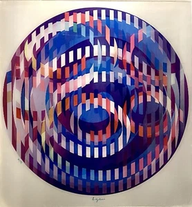 Yaacov Agam ‘Invisible Rainbow’ Signed Kinetic Art Agamograph, ed. 20/99, 1981 - Picture 1 of 8