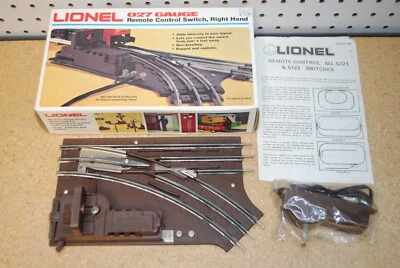 Lionel 6-5122 Right Hand Remote Control Switch w/Box O27 Gauge - Image 1 of 2