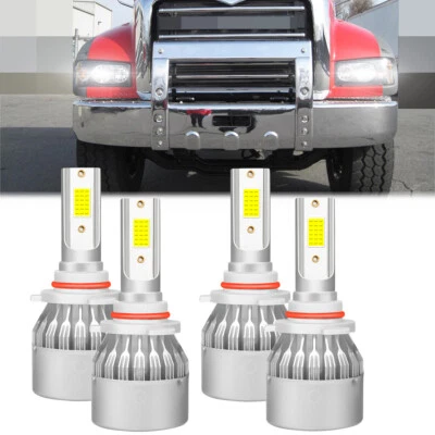 Комбинированные светодиодные лампы для фар Mack Granite GU713 9005 9006 6500K высокие низкие упаковка 4 шт. - Изображение 1 из 4