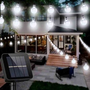 Outdoor Solar 50 LED Lights Path Garden Patio Pathway Stairs Step Fence Lamp - Picture 1 of 20