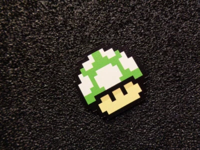 Champiñón Mario Sapo Color Etiqueta / Logo / Pegatina / Insignia 31 x 31 mm [290f] Foto 1 de 4