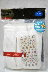 Prospirit Socks White Crew Girl's Vintage 1998 - Picture 1 of 6
