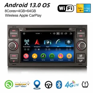 8-Kern Android 13 DAB+ Autoradio Navi Ford Focus Kuga S-Max Transit Fiesta C-Max - Bild 1 von 24