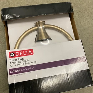 Delta 73846-CZ Lahara Towel Ring, Champagne Bronze - Picture 1 of 1