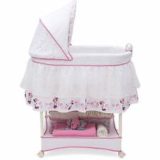 Musical Vibrating Bassinet Variable Speed Nightlight Newborn Infant Baby Girl