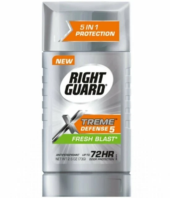Right Guard Xtreme Defense 5 Anti-Perspirant & Deodorant 2.6oz Sweat Protection - Image 1 of 1