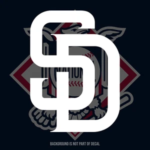 San Diego Padres Vinyl Decal Sticker - Picture 1 of 3