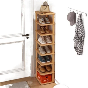 8 Ebenen Vertikal Schuhregal Platzsparend Schmal Schuh Organizer Regal Aufbewahrung - Bild 1 von 7