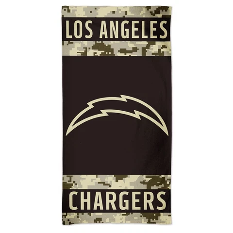 LOS ANGELES CHARGERS DIGITAL CAMO 30"X60" SPECTRA BEACH TOWEL NEW WINCRAFT 👀 Cover