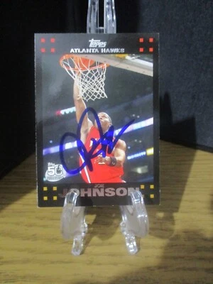 JOE JOHNSON AUTÉNTICO FIRMADO/AUTOGRAFIADO TOPPS TARJETA ATLANTA HAWKS NBA Foto 1 de 4