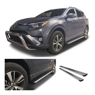 Se adapta a estriberas de aluminio Toyota RAV4 2016-2018 R66 con LED ambiental BLANCO Foto 1 de 2