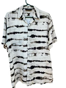 #7 MEN'S Size S Tye Dye Casual Button Down Short Sleeve Shirt "No Boundaries" - Picture 1 of 4