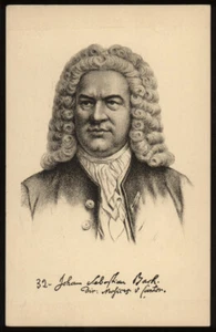 cartolina d'epoca JOHANN SEBASTIAN BACH - Foto 1 di 1