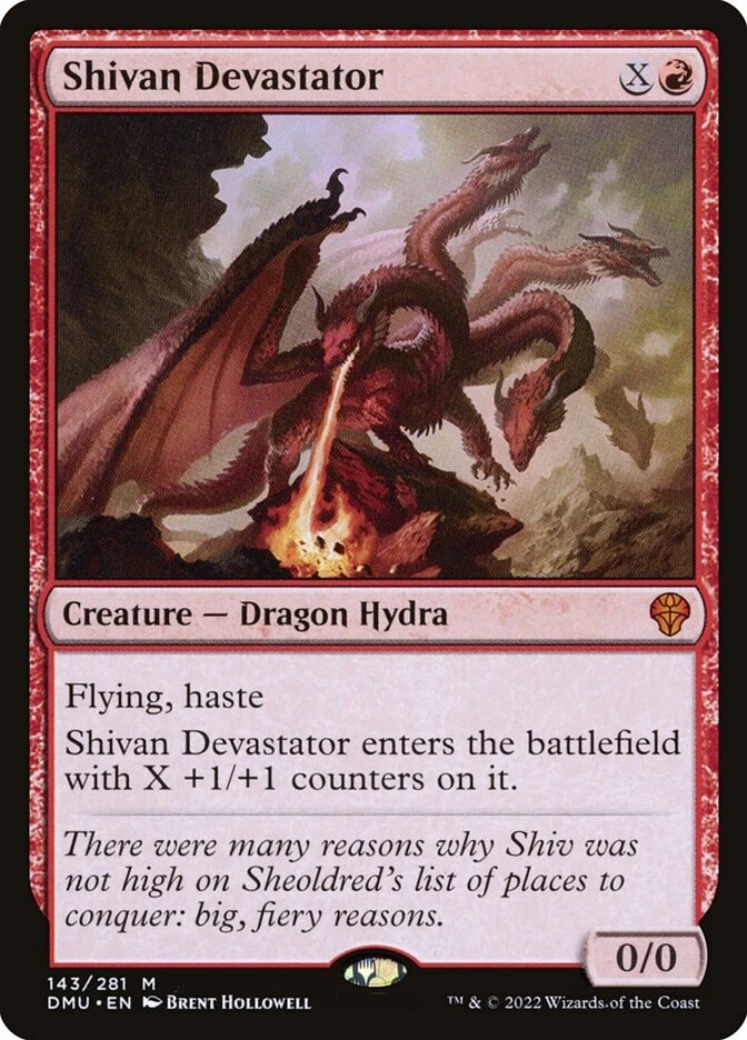 MTG Magic the Gathering Shivan Devastator (143/552) Dominaria United LP - Image 1 of 1