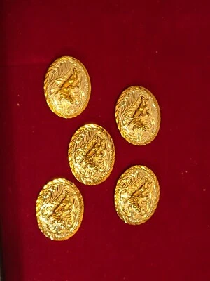 5 conchos bull rider/bucking bull plata y oro 1 5/8 pulgadas nos Foto 1 de 4