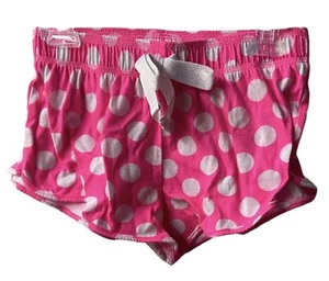 Xhilaration  Shorts Girls Large 0/12 Pajama Pink White Polka Dot Tie - Picture 1 of 3