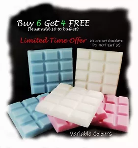 High Scented Soy Wax Melt Snap Bars 40g Buy 6 get 4 Free (Must add 10 to basket) - Picture 1 of 46