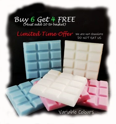 High Scented Soy Wax Melt Snap Bars 40g Buy 6 get 4 Free (Must add 10 to basket) - Image 1 of 4