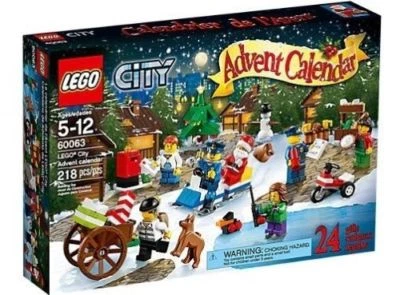 Lego City Town 60063 ADVENT CALENDAR 2014 Santa Ice Skater XMAS Gift Present NEW - Image 1 of 2