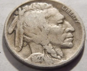 Büffelnickel von 1927 in sehr gutem Zustand - Bild 1 von 2