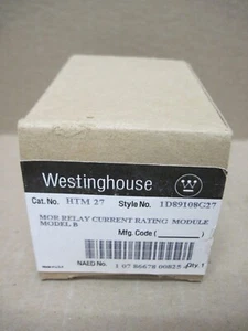 Westinghouse HTM-27 MOR Relay Current Rating Module Model B Heater Module HTM27 - Picture 1 of 7