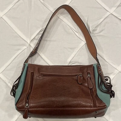 Bolso de mano Nocona oculto marrón occidental con lados acuáticos y billetera Foto 1 de 4